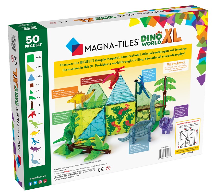 MAGNA-T Dino World XL 50 Piece Set
